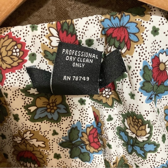 Vintage Arden B Blazer Brown Floral Y2K Jacket Size XS - Picture 12 of 12